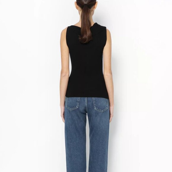 Alexander McQueen Knotted Knit Cashmere Silk V Neck Sleeveless Shell Tank - Picture 11 of 11